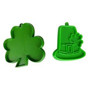 Saint Patrick’s Day Cookie Cutter Lot Plastic Shamrock Leprechaun Hat Hallmark